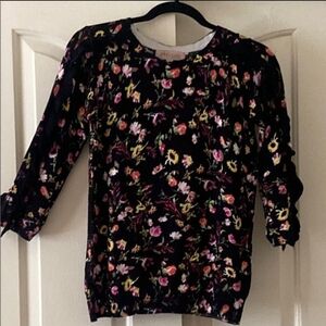 Philosophy Black Floral Women's Sweater. Size S